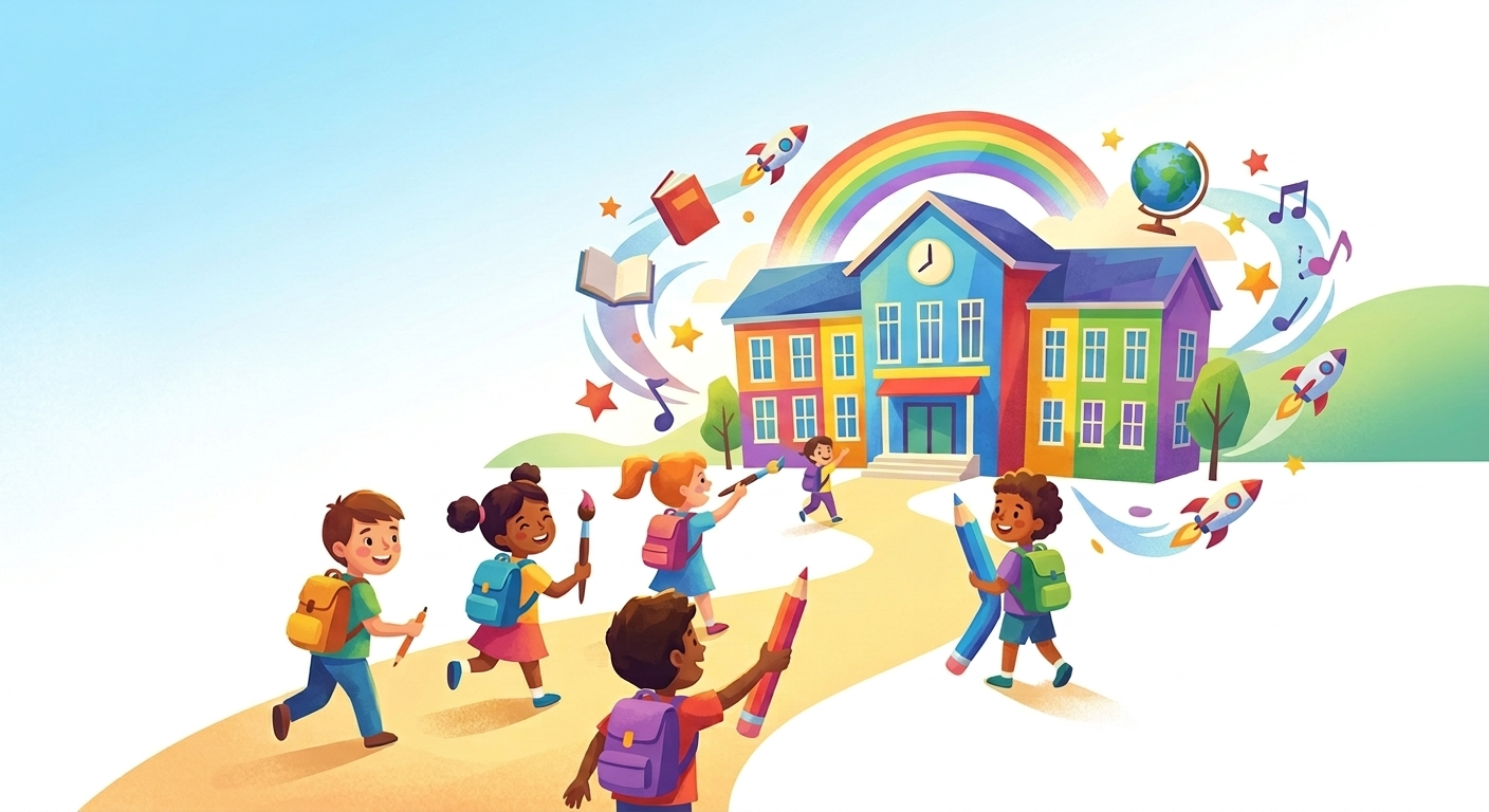 Children playing at COLOURS Innovation Academy
